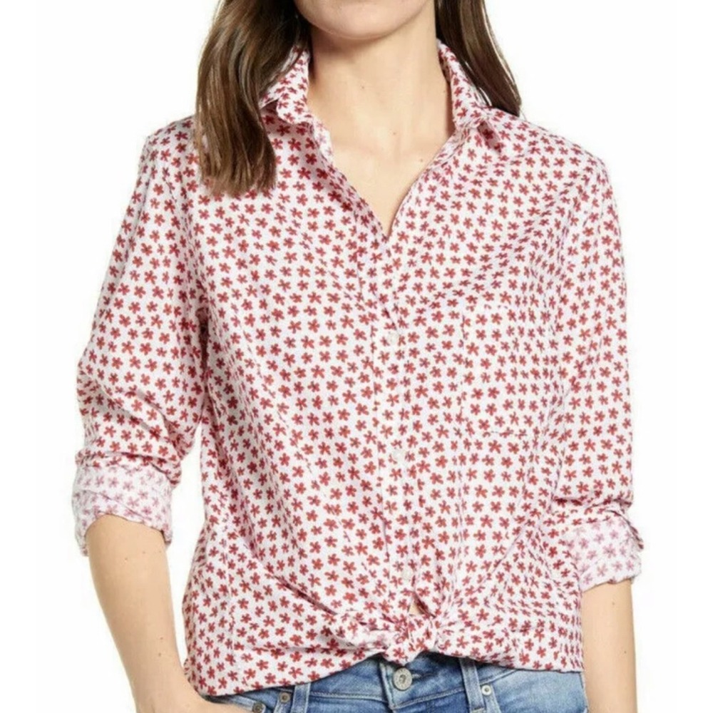Anthropologie Grayson The Hero Buttton Up Long Sleeve Shirt Claire Floral L